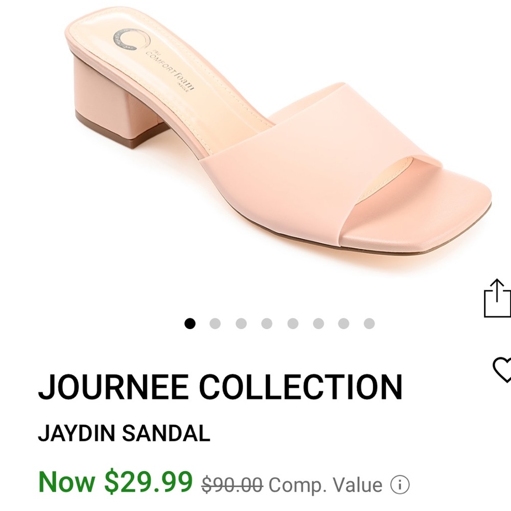 Jaydin block heel blush